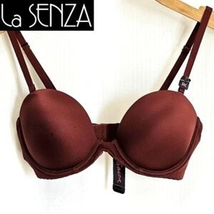 🇨🇦 La Senza Brown Satin Strapless Multi-Way Underwire Pushup Bra